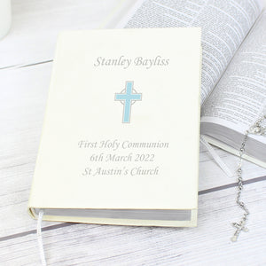 Personalised Cross Holy Bible - Eco-friendly