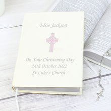 Load image into Gallery viewer, Personalised Cross Holy Bible - Eco-friendly