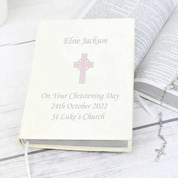 Personalised Cross Holy Bible - Eco-friendly