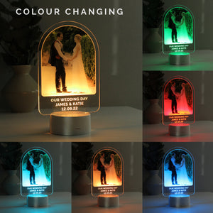 Personalised Free Text & Photo Upload LED Colour Changing Light