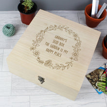 Load image into Gallery viewer, Personalised Floral Wreath Large Wooden Keepsake Box