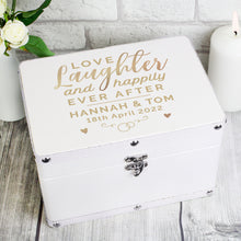 Load image into Gallery viewer, Personalised Love Laughter Leather Box