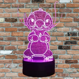 3d Colour Changing Stitch Night Light