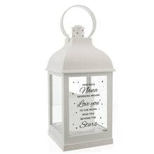 Load image into Gallery viewer, Personalised &#39;Miss You Beyond The Stars&#39; White Lantern