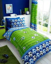 Load image into Gallery viewer, Football Goal Single Duvet Set