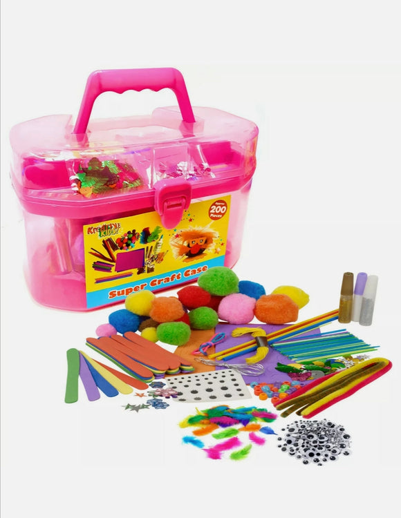 Kids Giant Mega Super Craft Art Carry Case