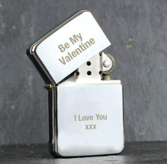 Personalised Silver Lighter - Any Text