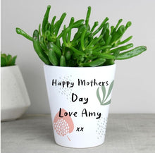 Load image into Gallery viewer, Personalised Abstract Pattern Plant Pot