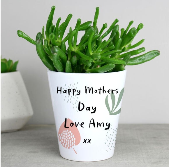 Personalised Abstract Pattern Plant Pot