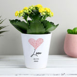 Personalised Heart Plant Pot