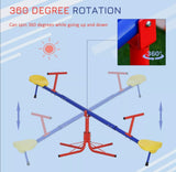 Kids 360 Degree Rotating Metal Seesaw Children Playground Equipment