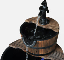 Load image into Gallery viewer, Wooden Water Pump Fountain