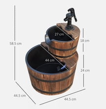 Load image into Gallery viewer, Wooden Water Pump Fountain