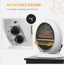 Load image into Gallery viewer, Freestanding Electric Fireplace Heater W/ Flame Effect Rotatable Head