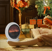 Load image into Gallery viewer, Freestanding Electric Fireplace Heater W/ Flame Effect Rotatable Head