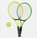 Kids Metal Junior Tennis Set with 2 Rackets & 1 Ball Outdoor Toy Raquet Play Set