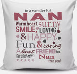 To a Wonderful Relative Filled Cushion