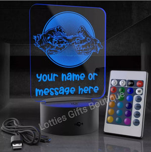 Personalised Gamer LED Light