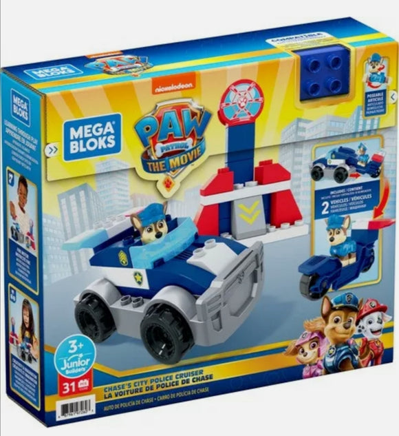 Mega Bloks Paw Patrol The Movie Chase’s City Police Cruiser Set