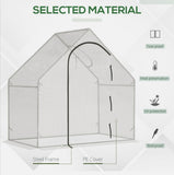 Walk-In Greenhouse Outdoor Garden Growing Plant Shelter Steel Frame PE Cover