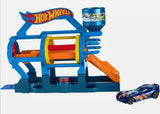 Hot wheels Turbo Jet Car Wash City Fold-out Play Set