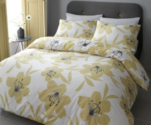 Lily Duvet Cover Set - Ochre