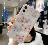 Butterfly Glitter Case For iPhone