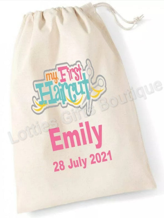 Personalised MY FIRST HAIRCUT Bag