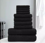 10 Pc Towel Bale Set 100% Combed Cotton