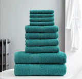 10 Pc Towel Bale Set 100% Combed Cotton