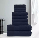 10 Pc Towel Bale Set 100% Combed Cotton