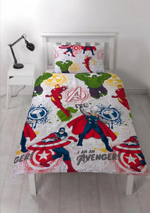 MARVEL AVENGERS MISSION SINGLE DUVET SET