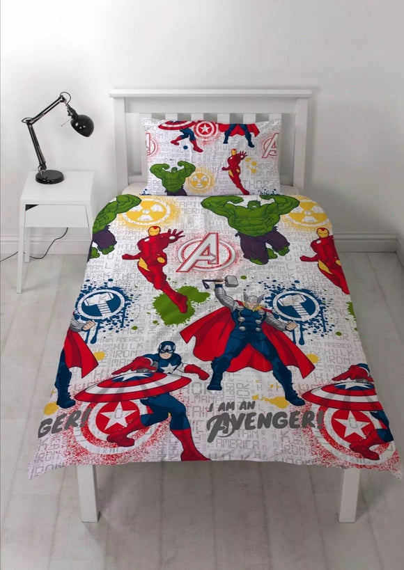 MARVEL AVENGERS MISSION SINGLE DUVET SET