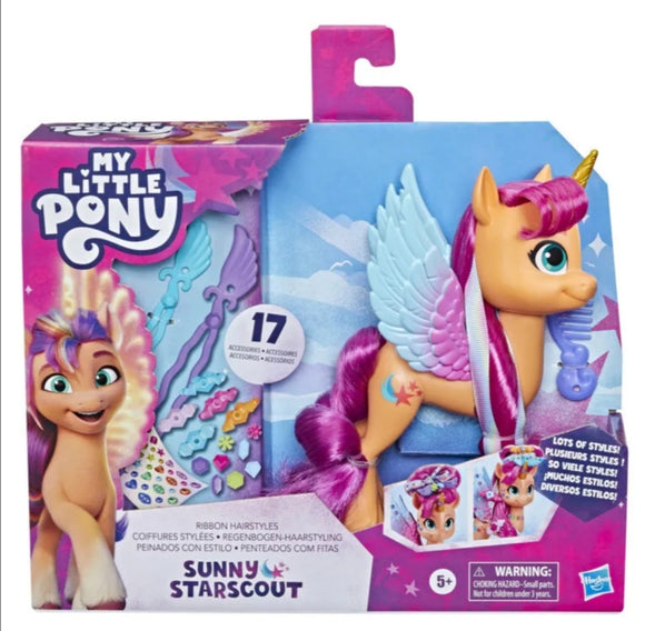 My Little Pony Ribbon Hairstyles Sunny Starscout Hasbro Styling Hair Fashion Toy