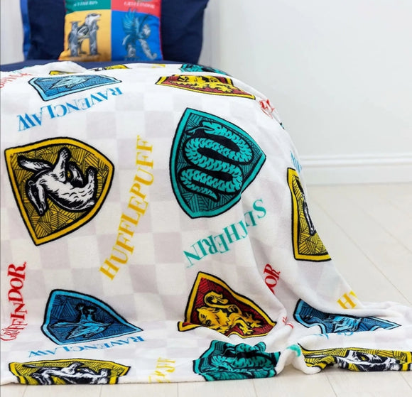 Harry Potter Grid Super Soft Fleece Blanket