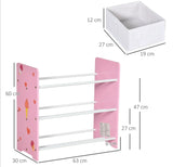 Kids Storage Unit w/ Nine Removable Baskets, for Nursery, Playroom