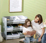 Kids Storage Unit w/ Nine Removable Baskets, for Nursery, Playroom