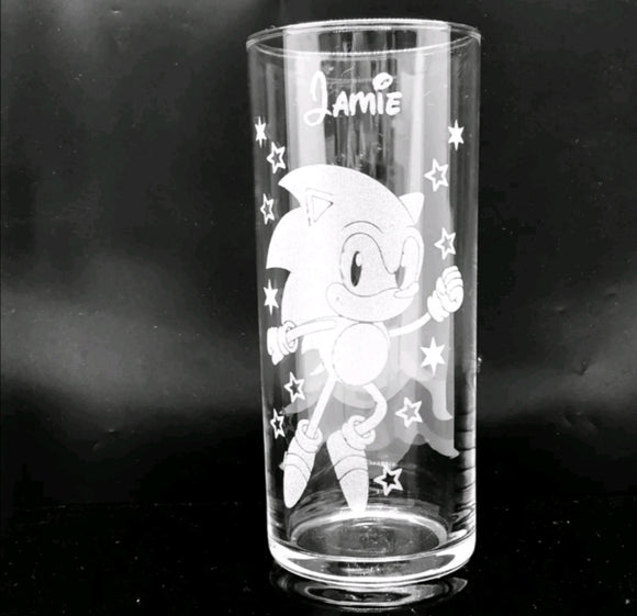 Personalised Sonic The Hedgehog Highball Glass