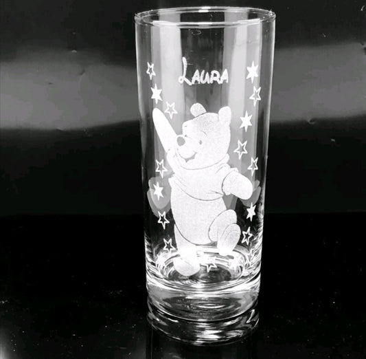 Personalised Winnie the Pooh Highball Glass