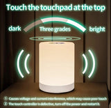 Rechargeable LED Touch Control Night Light Bedside Table Mood Lighting Lamp