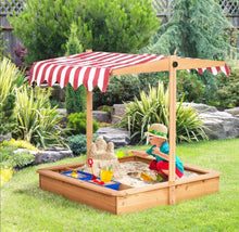 Load image into Gallery viewer, Kids Sandbox Sand Pit w/ Cover