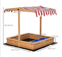 Load image into Gallery viewer, Kids Sandbox Sand Pit w/ Cover