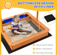 Load image into Gallery viewer, Kids Sandbox Sand Pit w/ Cover