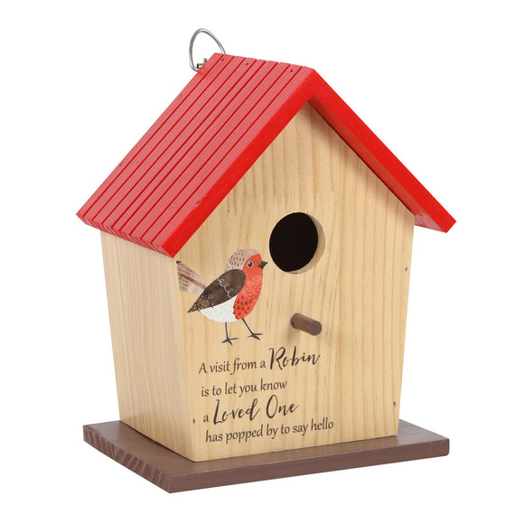 Garden Robin Wooden Bird House