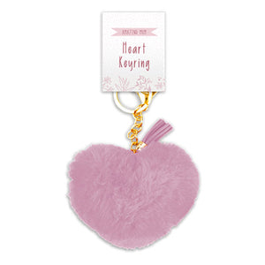 MOTHERS DAY PLUSH HEART KEYRING & JUMBO BADGE