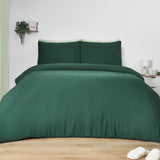 New Olive Green Plain Duvet Set