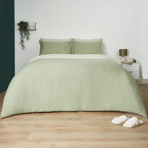 New Olive Green Plain Duvet Set