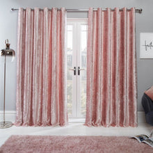 Load image into Gallery viewer, Crushed Velvet Eyelet Curtains