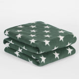 Star Print Fleece Throw - 120 x 150cm