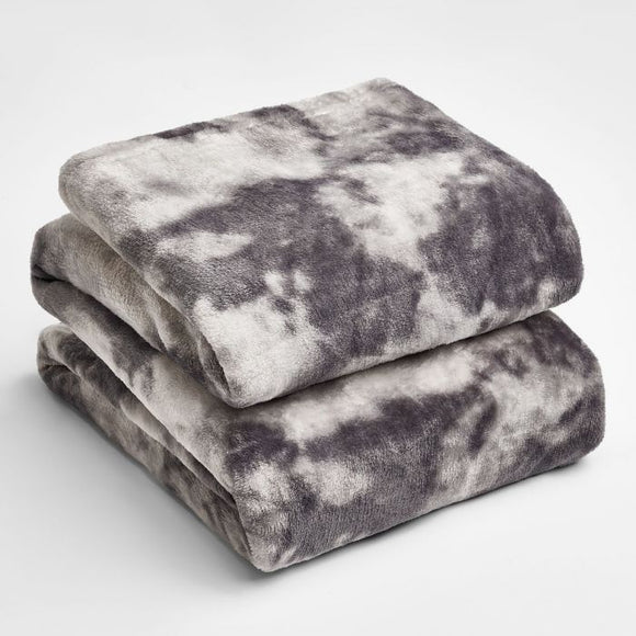 Tie Dye Flannel Fleece Throw - 150 x 200cm